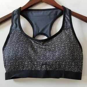Brand New,Danskin(M)Blk&Wht/Mesh,Padded Sports Bra